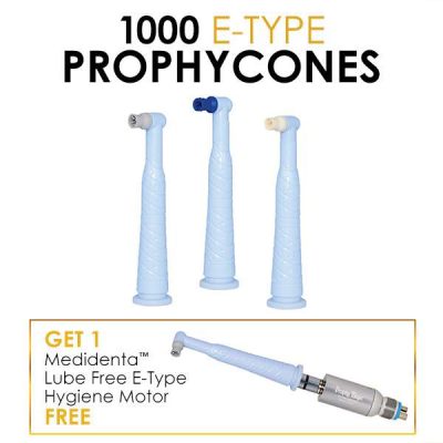 Medidenta - Bulk Deals - ProphyCone Deal with FREE E-Type Handpiece Motor