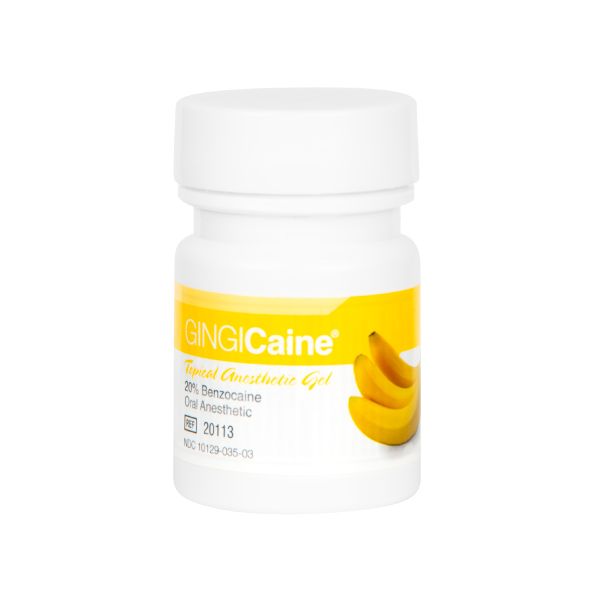 Medidenta - Products - GINGIcaine Topical Anesthetic Gel 20% Benzocaine - Banana