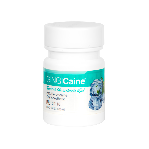 Medidenta - Products - GINGIcaine Topical Anesthetic Gel 20% Benzocaine - Mint Julep