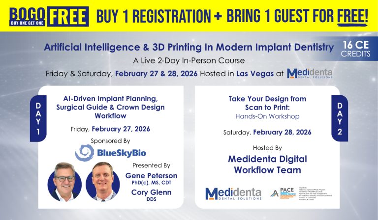 Medidenta - Education - Live Course - Artificial Intelligence & 3D Printing In Modern Implant Dentistry 03